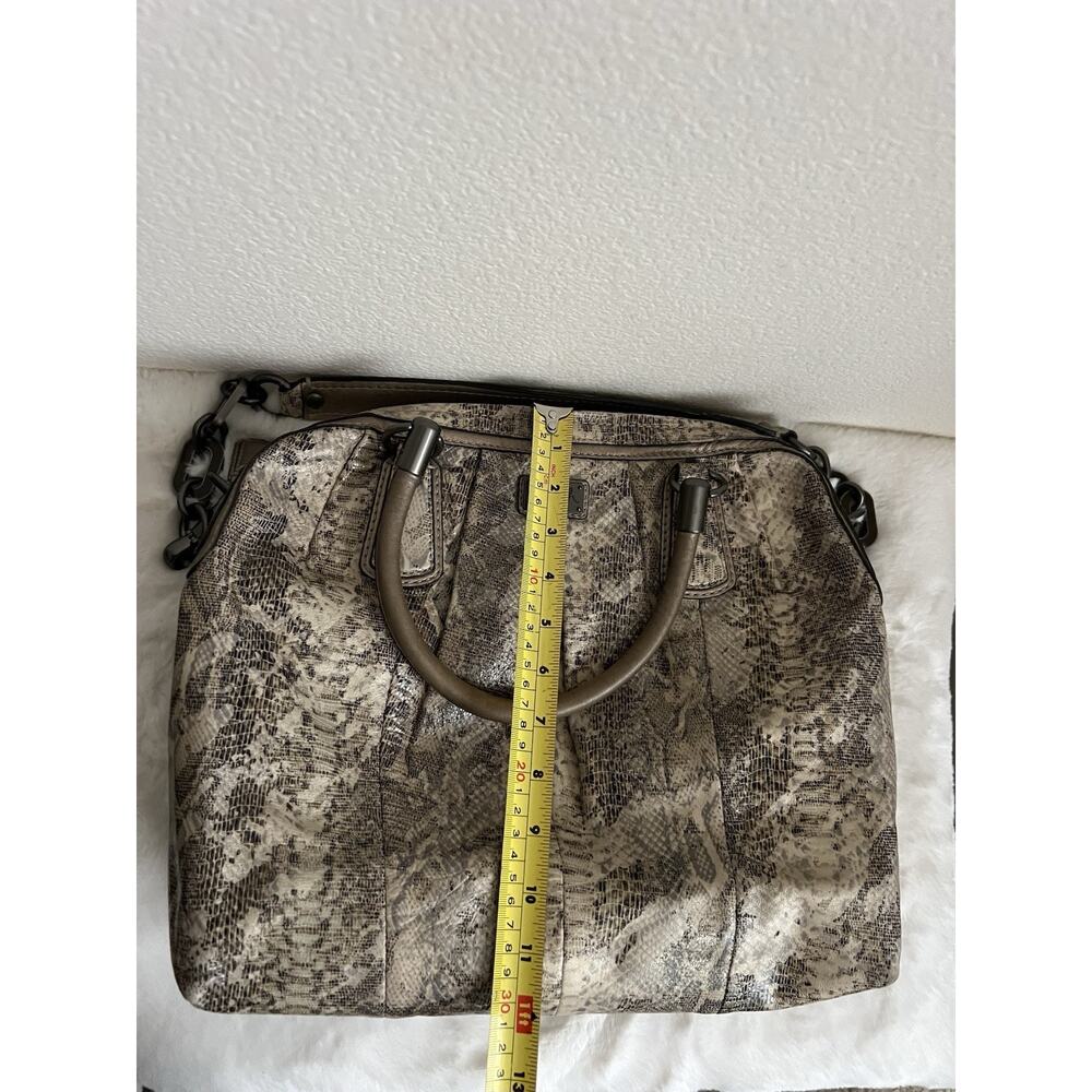 COACH Python Purse Bag Shoulder Snake Animal Handle Strap Leather - Picture 13 of 14